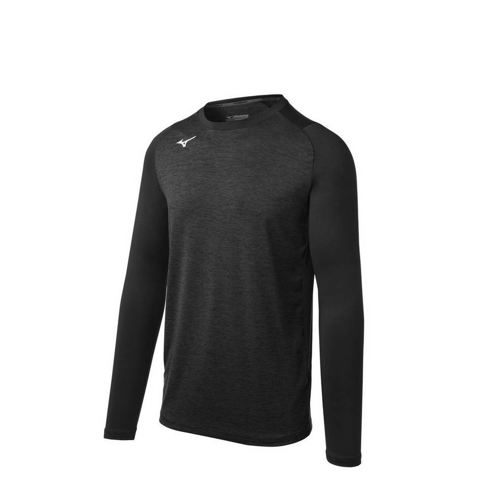 Base Layer Mizuno Alpha Stretch Sleeve - Homem - Pretas - ZFAQP2978